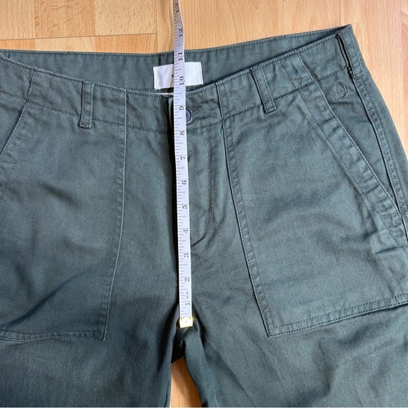 KOTN Army Green Straight Leg Utility Pant Back Flap Pockets Durable - Picture 10 of 11